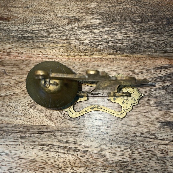 🧡VTG Brass Oriental dinner gong, Small table top - Picture 2 of 6